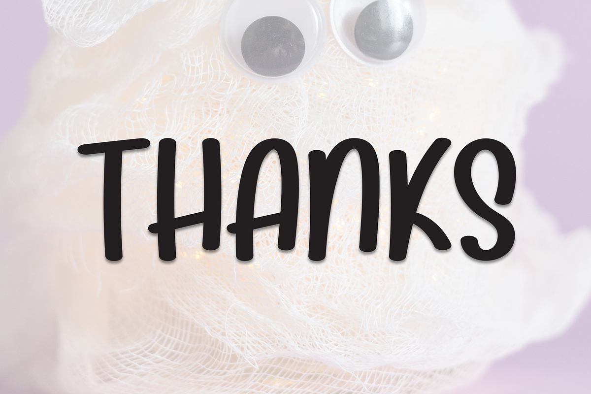 Baby Ghost | Script Font, a Script Font by Scratchones (Photo 8 of 8)