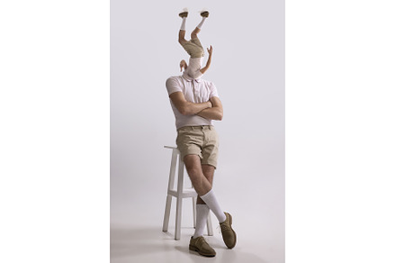 Contemporary artwork. Young man, a Person Photo by Volodymyr Melnyk