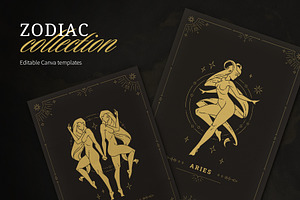 Zodiac Collection | Canva, a Card Template by Vasya Kobelev