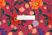 Vibe Lush Nature Floral Pattern, a Pattern Graphic by likorbut (Thumbnail 3 of 12)