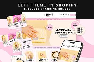 Y2K Shopify Theme Branding Bundle, a Shopify Template by Template Twist Shop