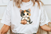 Watercolor Cat Clipart PNG, an Illustration by Pixels.Craft (Thumbnail 6 of 7)