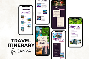 20 Pages Travel Itinerary Template