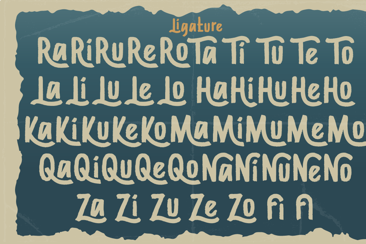 Hagiland - Rugged Retro Font, a Handwritten Font by Attype (Photo 8 of 10)