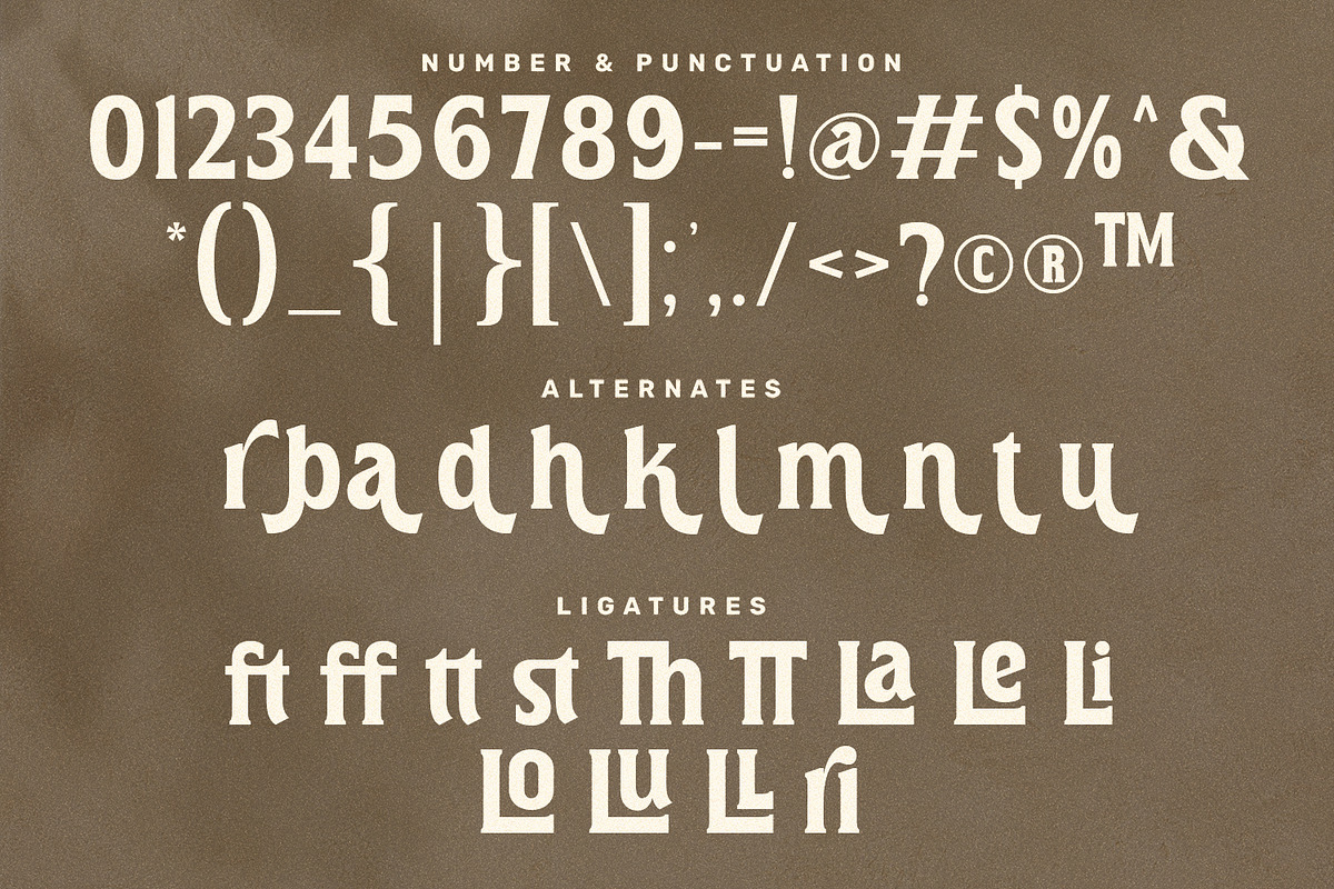 The Ghamber Classic Vintage, a Serif Font by Typetemp Studio (Photo 16 of 17)