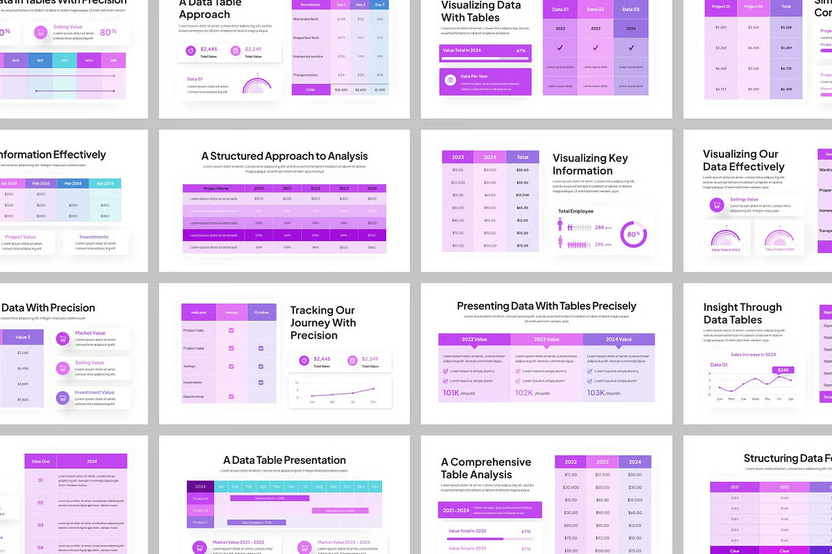 Data Table Reports Powerpoint, a Presentation Template by Fit-tee (Photo 2 of 2)