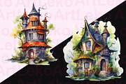 The Evil Witch’s House Clipart, a Seasonal Illustration by LekoArt (Thumbnail 7 of 10)