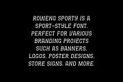 Roweng Sporty - Baseball Font, a Slab Serif Font by Iqsiart Studio (Thumbnail 5 of 7)