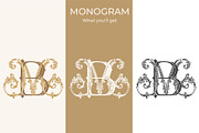 MB BM Wedding Monogram Logo, a Branding & Logo Template by LogoAV (Thumbnail 2 of 6)