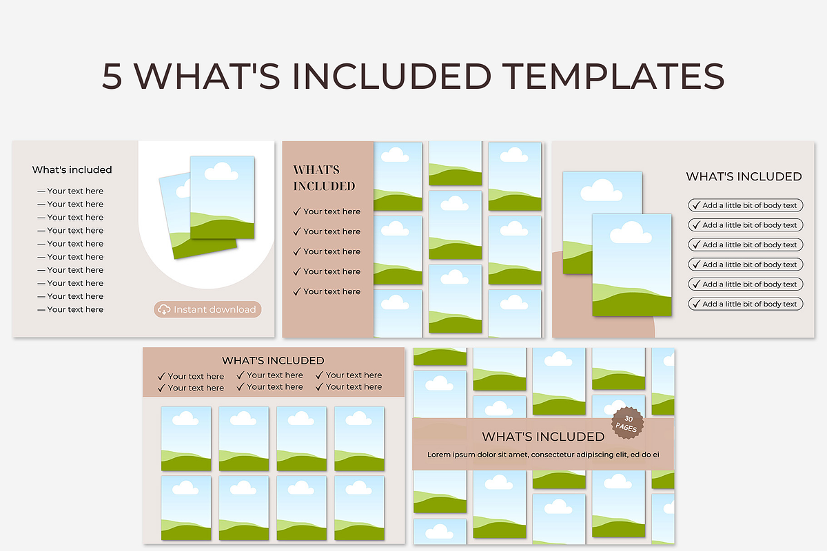 Printable Mockups Listing Templates, a Books & Magazine Mockup by NoemieDesigns (Photo 6 of 7)