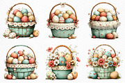 Easter Basket Clipart Png, an Illustration by Craft Nest (Thumbnail 4 of 11)
