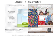 Canva Gable Mockup with Dieline, a Packaging Mockup by Mockup Scene (Thumbnail 2 of 13)