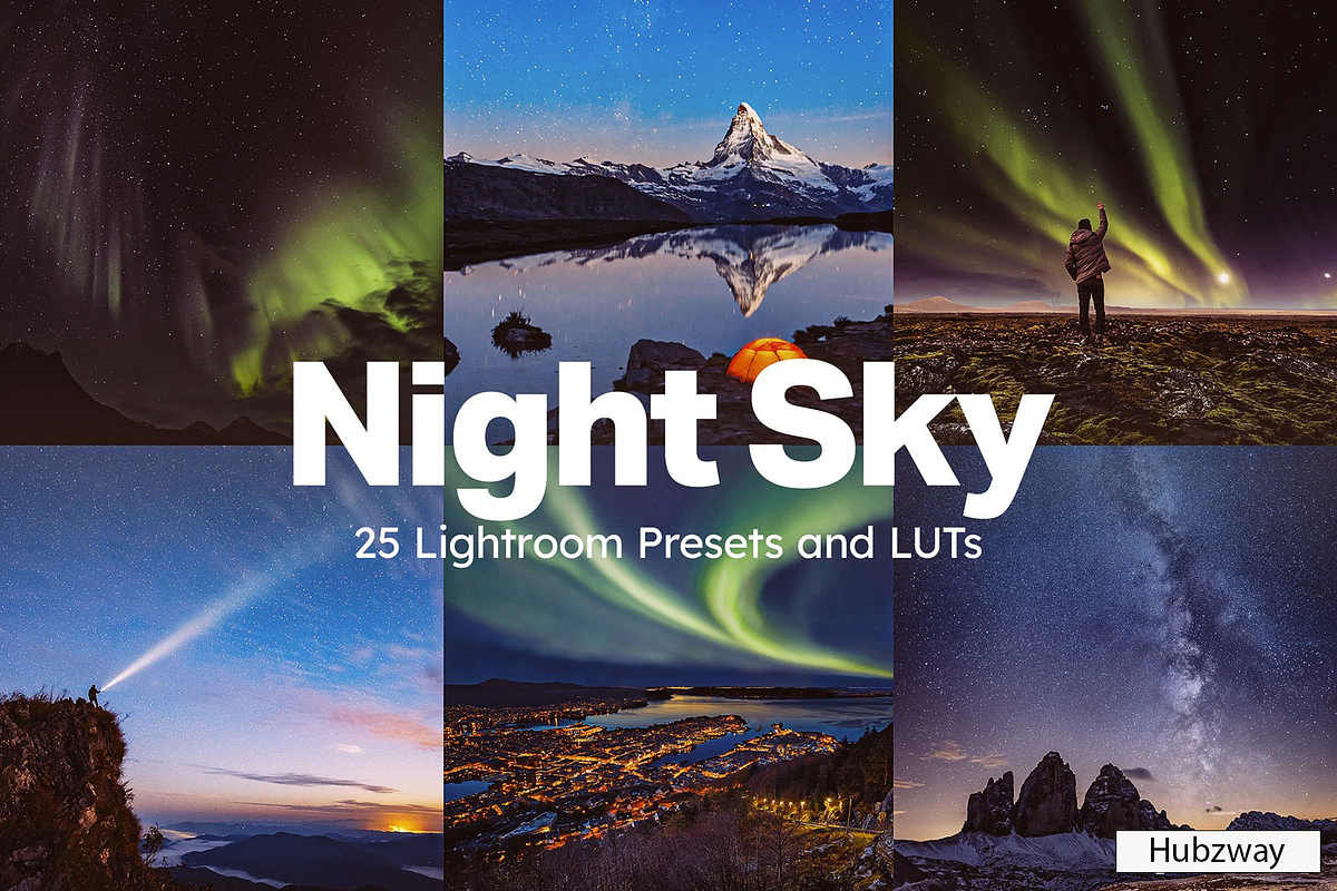 25 Night Sky Lightroom Presets LUTs, a Preset Add-On by Hubzway (Photo 1 of 12)