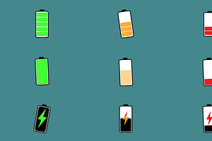 Battery Levels | Motion Graphics, a Graphic by FlashFXbox