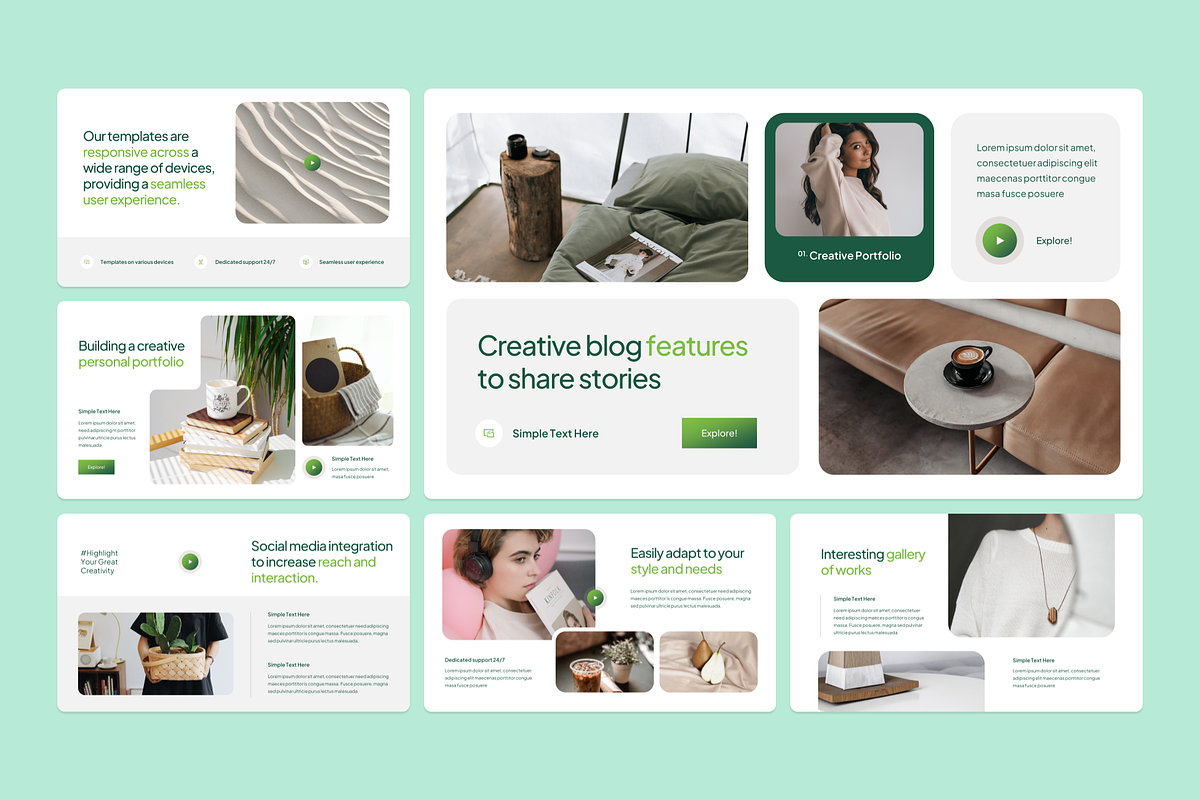 Creative Portfolio PowerPoint, a Presentation Template by YossyOneStd (Photo 4 of 6)