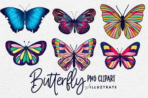 Butterfly PNG Clipart Detailed