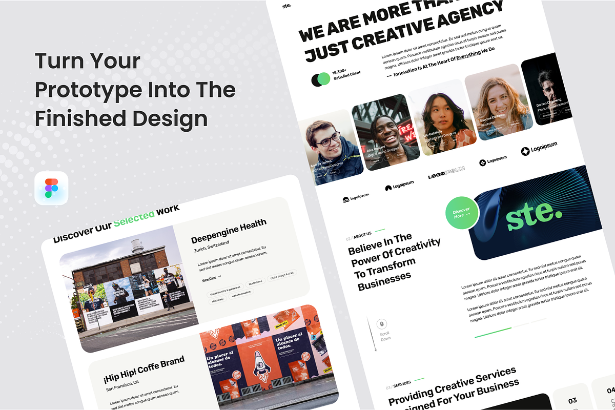 Stellar Creative Agency Landing Page, a Landing Page Template by SquidPixey (Photo 4 of 5)