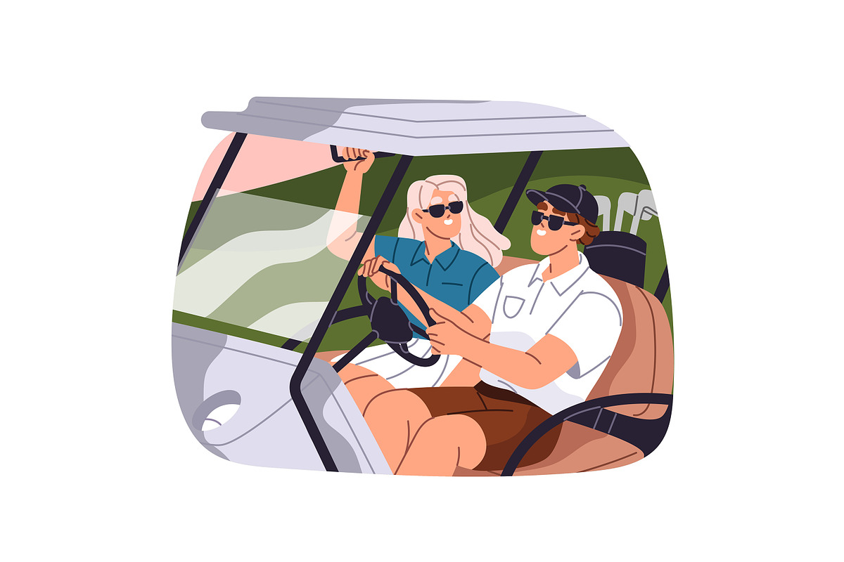 People play golf, golfers set, a Sport Illustration by PaperTrident (Photo 5 of 8)