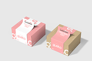 Cake Box Mockup 2 Views, a Packaging Mockup by graphicsauce (Thumbnail 4 of 4)
