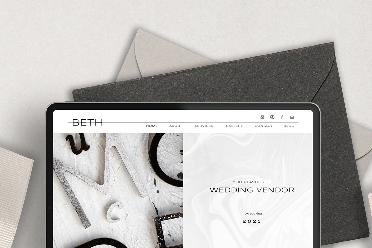 The Beth - Showit Website Template, a Websites & App Template by Gillian Sarah (Photo 2 of 2)