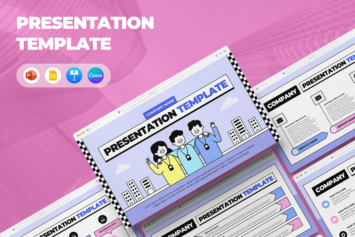Business Plan PowerPoint Template, a Presentation Template by CreativeUP (Photo 1 of 6)