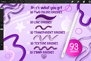 3D BRUSHES PROCREATE SET, a Brush Add-On by AlexandraArt (Thumbnail 2 of 16)