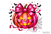 Pink Halloween Png Sublimation, a Graphic by Clipart Bloom (Thumbnail 1 of 2)