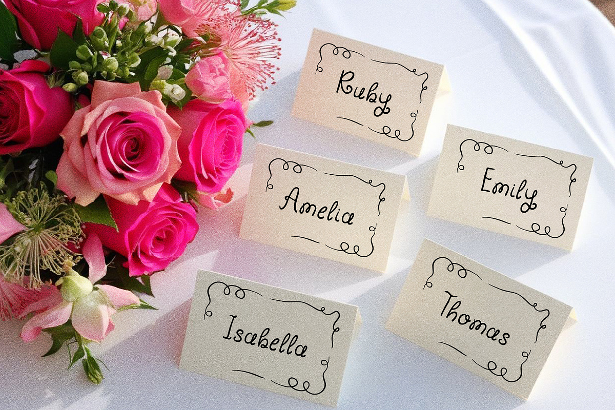 Whimsy Brides - Whimsical Curly Font, a Handwritten Font by Kaya Fonts (Photo 8 of 32)