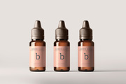 Amber Glass Dropper Bottle Mockups, a Cups & Container Mockup by pmvch (Thumbnail 16 of 20)