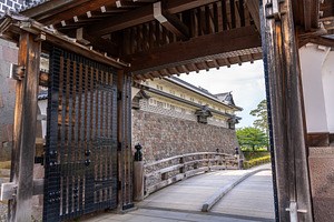 Main entrance gate of Kanazawa Castle in Kanazawa, Japan, an Architecture Photo by GoodGoods