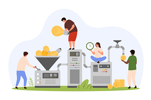 Conversion of business creative, a Person Illustration by Flashvector
