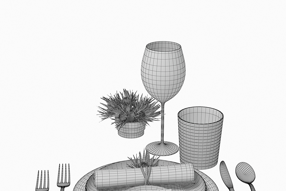 Tableware 02, an Object 3D Model by 3dcruz (Photo 3 of 9)
