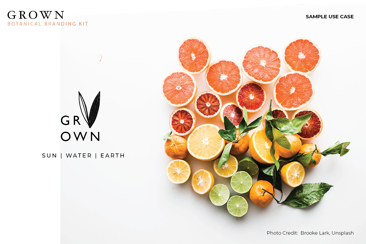 GROWN Plant Logo Branding Kit, a Branding & Logo Template by CC CREATIVE CO (Photo 6 of 9)