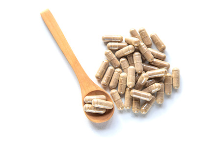There are many herbal supplements in, a Health & Medical Photo by yanadjana