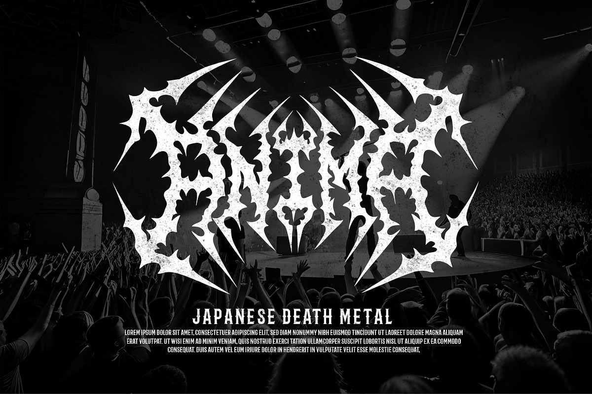 GAMOR – Black Metal Font, a Blackletter Font by Fonday Studio (Photo 3 of 8)