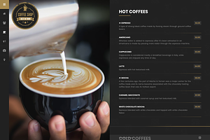 Coffee Shop - WordPress Theme