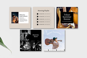 Musician Social Media Templates