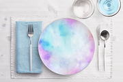 6 Huge Pastel Rainbow Watercolors, a Texture Graphic by AdenaJ (Thumbnail 14 of 17)