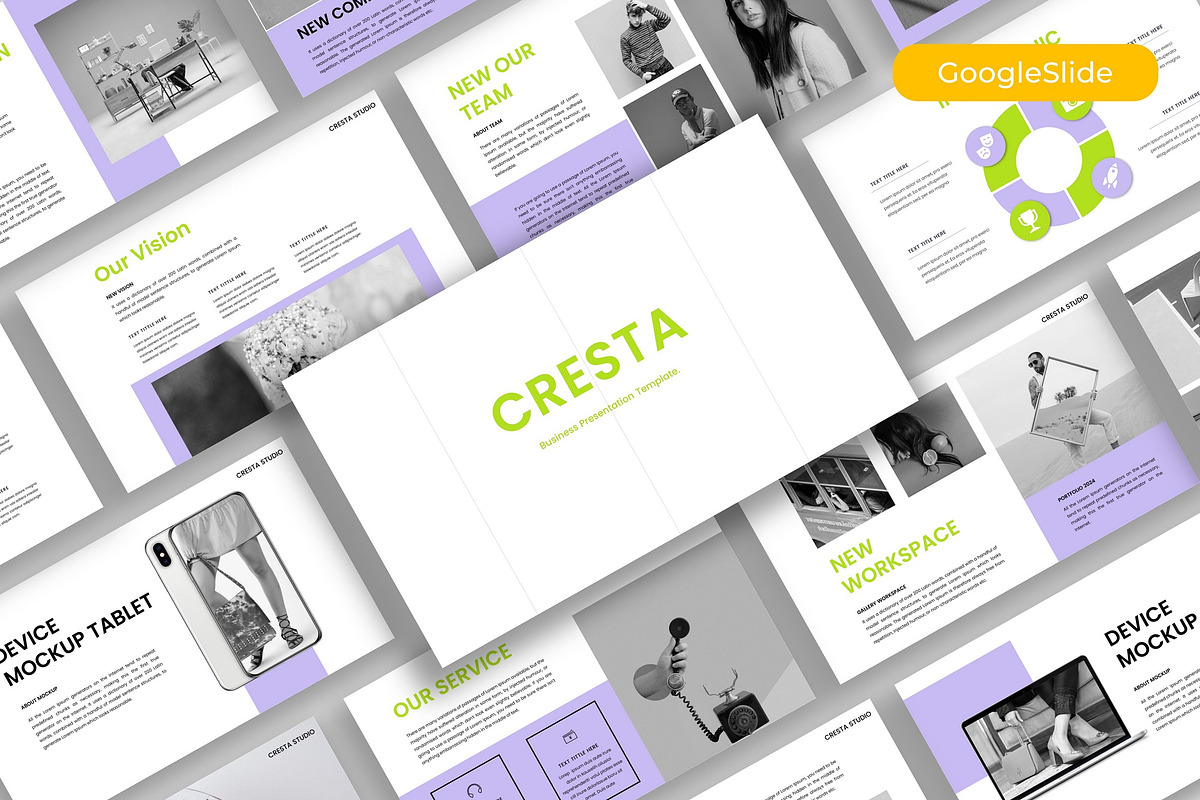 Cresta – Business Google Slide, a Presentation Template by kreatifreya (Photo 1 of 5)