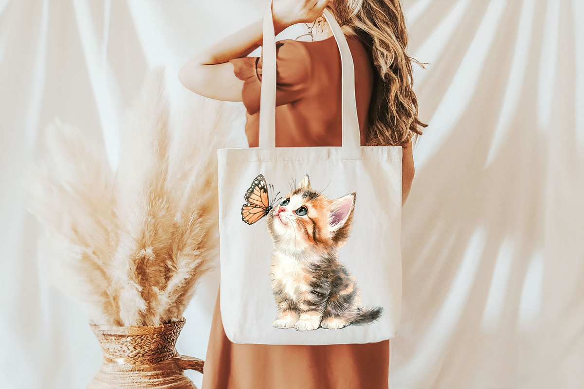 Kawaii Kitten Sublimation Clipart, an Illustration by Pixels.Craft (Photo 7 of 7)