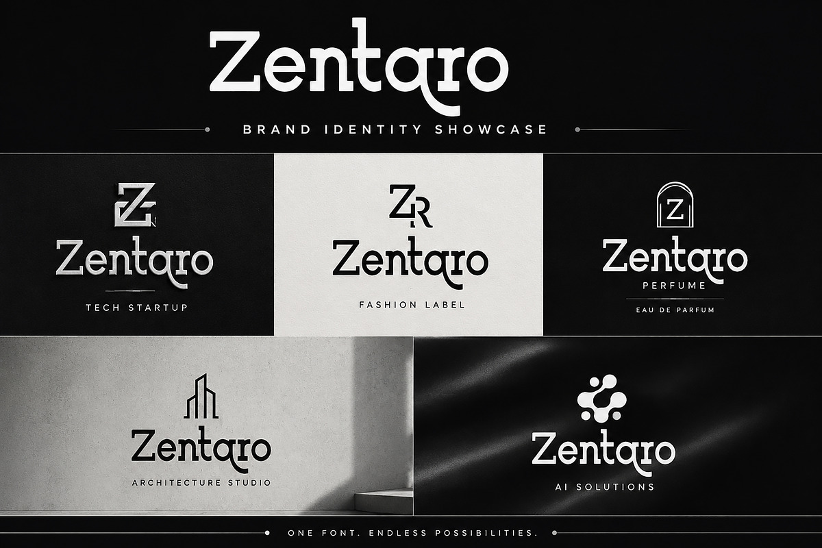 Zentaro, a Sans Serif Font by Wow Magic (Photo 3 of 4)