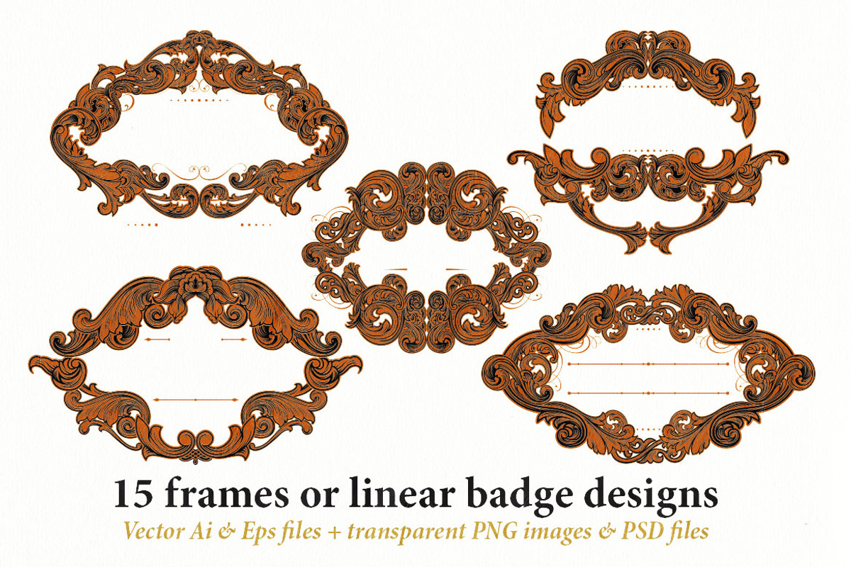 15 Frames v.11 - Victorian Ornament, a Graphic by Cruzine (Photo 6 of 7)