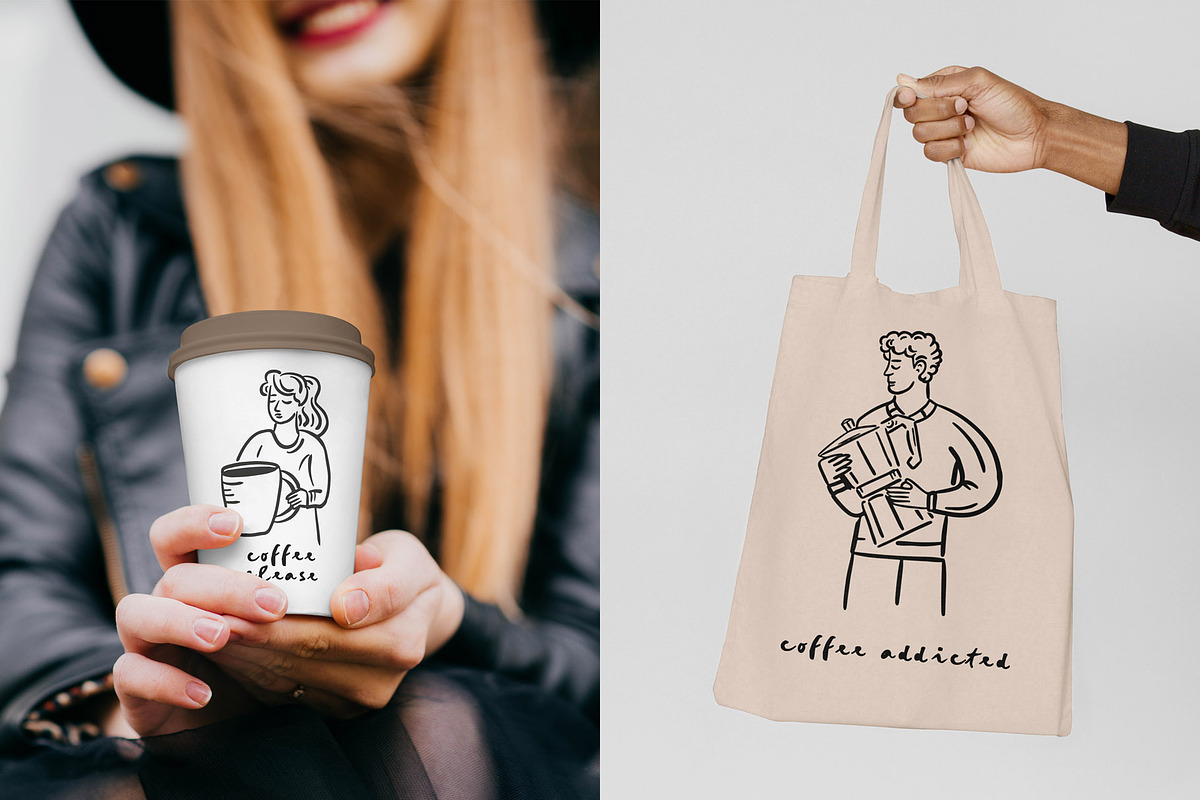 Coffee Culture Clipart, a Person Illustration by Teresa Art Store (Photo 6 of 9)