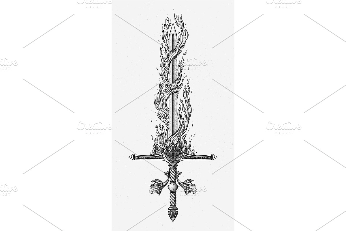 With Fire and Sword, an Illustration by Elymas (Photo 1 of 2)