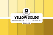 12 Yellow Solids Digital Papers, a Background Graphic by NorthWindPixels (Thumbnail 1 of 4)