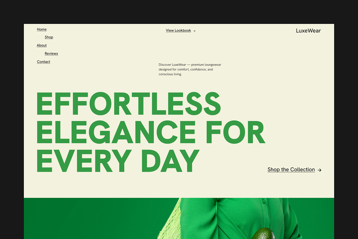 Figma Fashion Landing Page, a Landing Page Template by Musara (Photo 2 of 5)