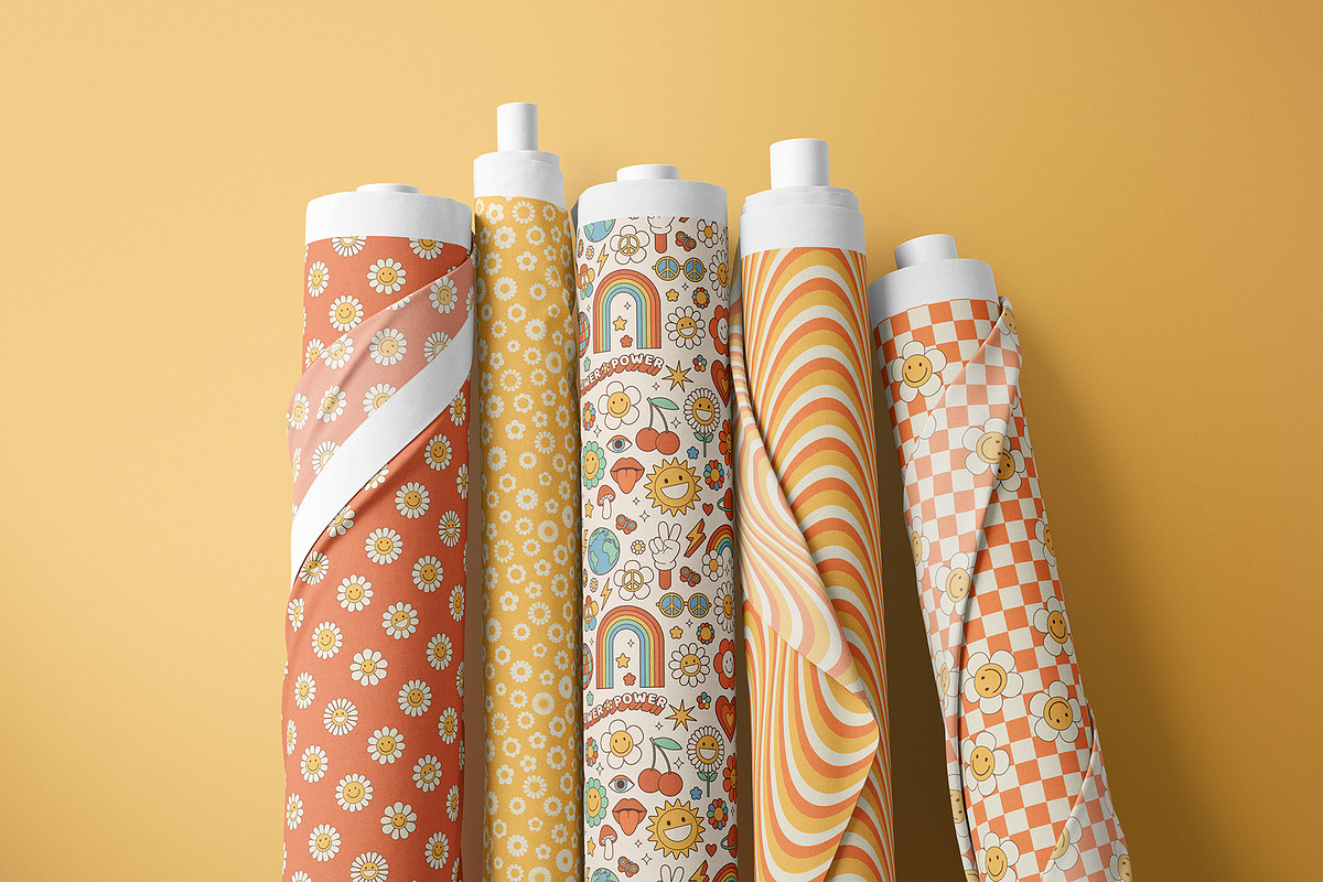 Groovy Hippie Collection, a Background Graphic by Martyshova (Photo 12 of 16)