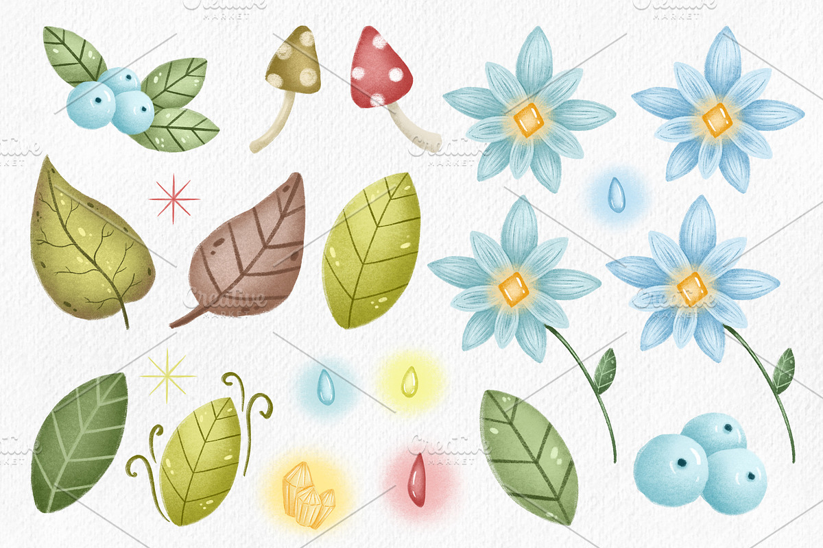 Forest Monsters Clipart, an Illustration by BonbonnyDesigns (Photo 3 of 4)