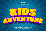Kids Comic Style 3d Psd Text Effect, a Layer Style Add-On by bdrobin (Thumbnail 1 of 2)
