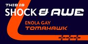 Shock and Awe, a Sans Serif Font by Barnbrook Fonts (Thumbnail 1 of 5)